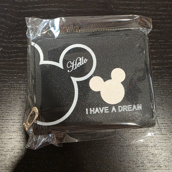 Black Wallet with Mickey Mouse Design - Picture 3 of 3